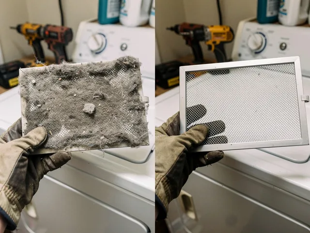 Professional lint trap cleaning by New Canaan Dryer Vent Cleaning in New Canaan