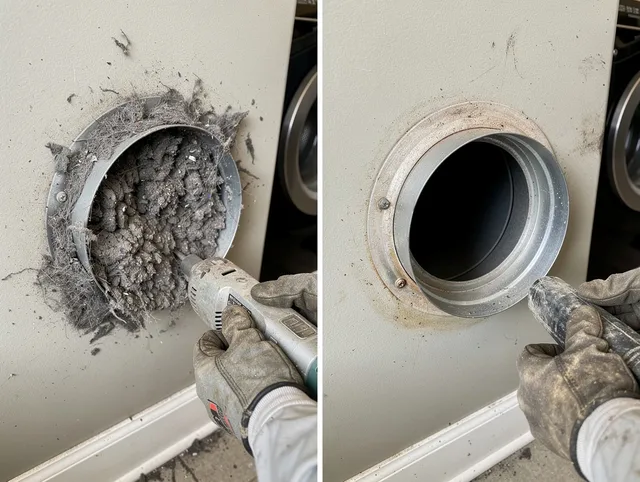 Professional clogged vent cleaning by New Canaan Dryer Vent Cleaning in New Canaan