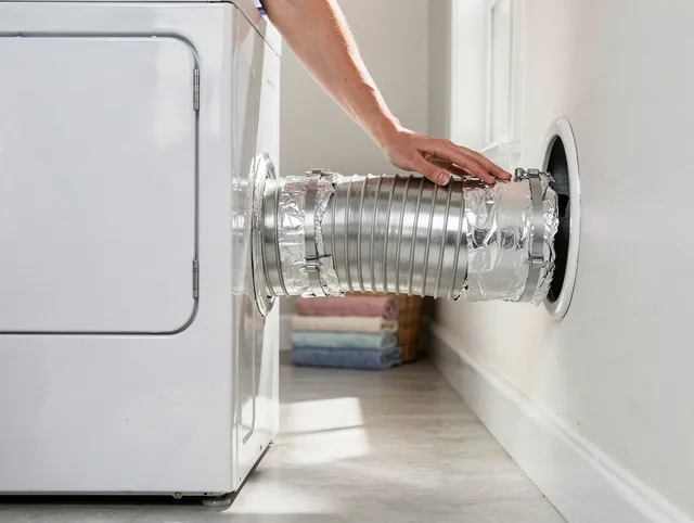 Professional dryer vent hose installation by New Canaan Dryer Vent Cleaning in New Canaan