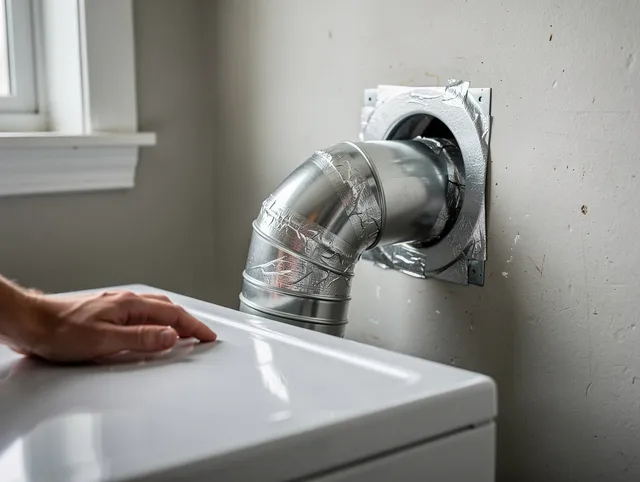 New Canaan Dryer Vent Cleaning expert performing professional dryer vent repair and installation in New Canaan